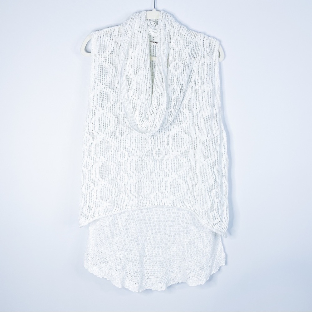 Free People - Crochet Cowl Neck Sleeveless Top
